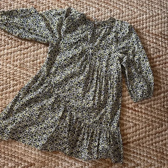 Rails Black and Yellow Floral Dress RAILS Louise Floral Tiered Mini Dress - Picture 4 of 5